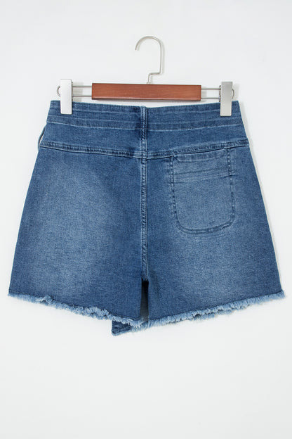 Ashleigh Blue Wrapped Tied Waist Denim Skort