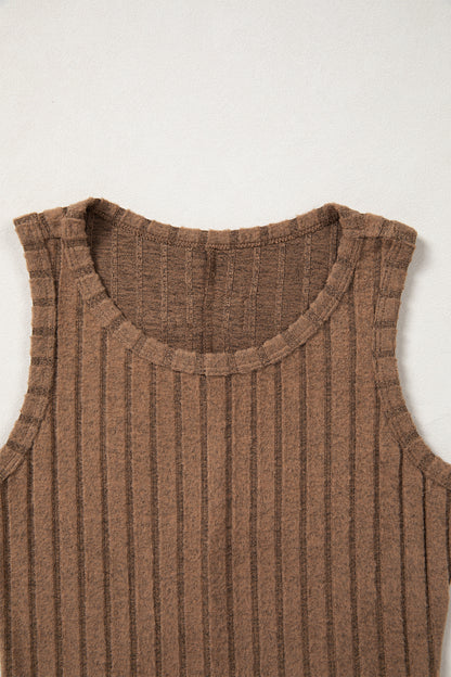 Phalaenopsis Slim Ribbed Mineral Wash Tank Top