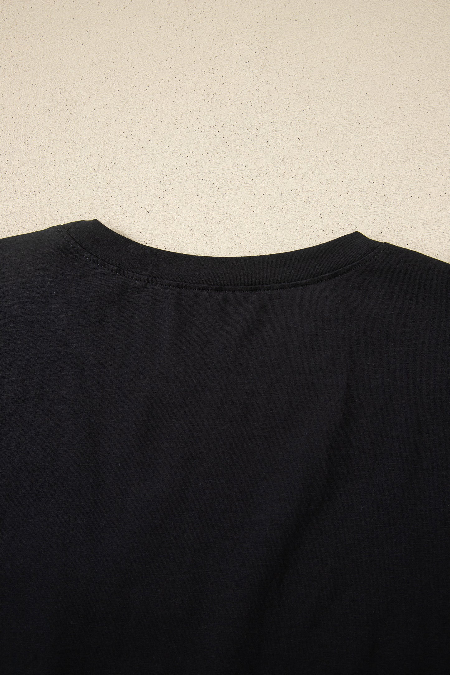 Dark Blue Varsity Striped Short Sleeve Crew Neck T Shirt