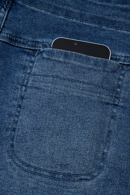 Ashleigh Blue Wrapped Tied Waist Denim Skort