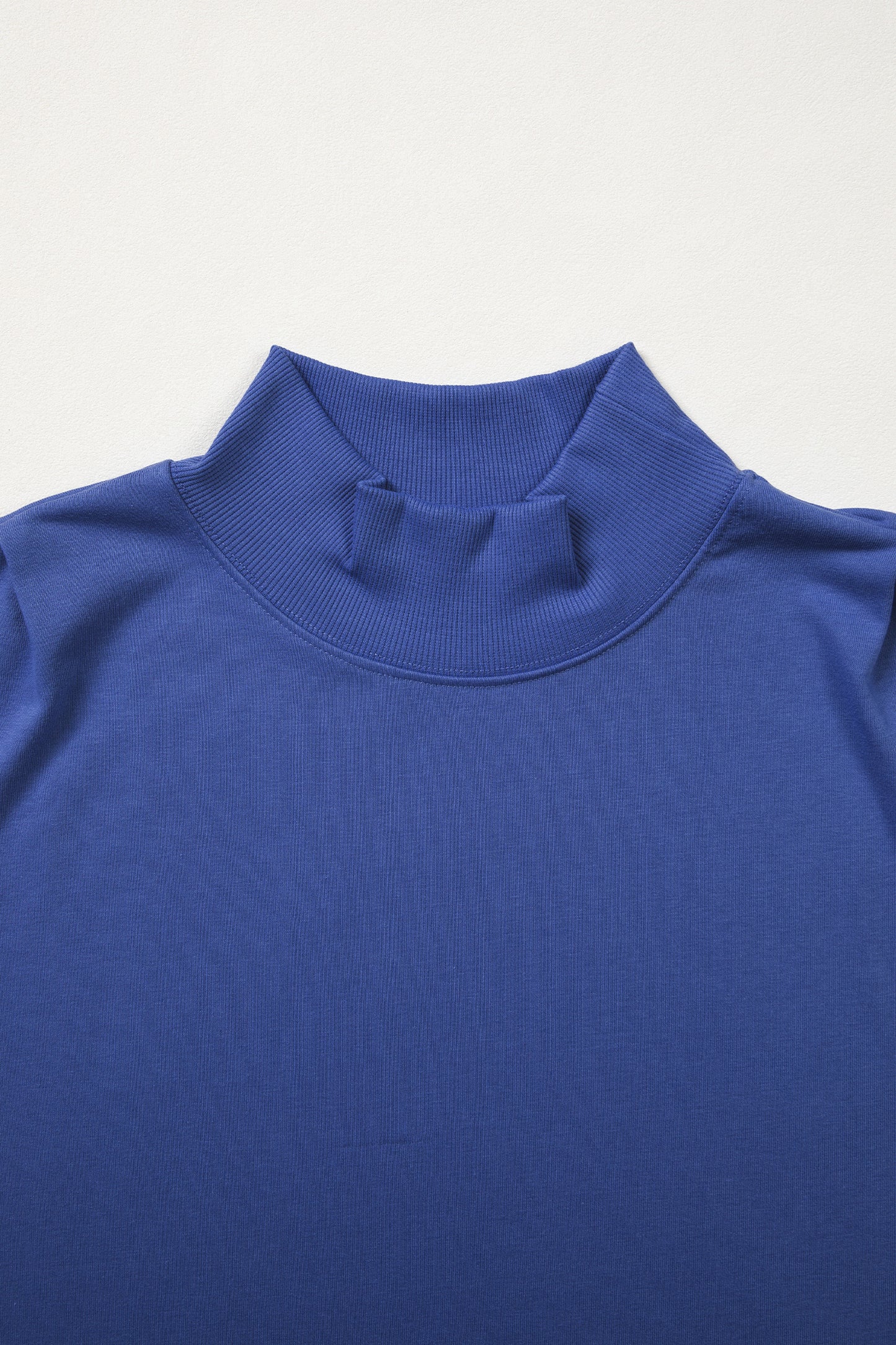Black Solid Color High Neck Cap Sleeve Loose Top