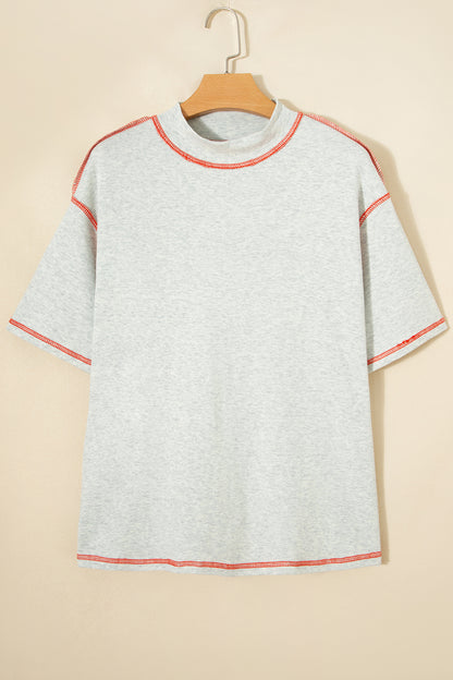 Tillandsia Purple Reversible Contrast-Stitched T-Shirt