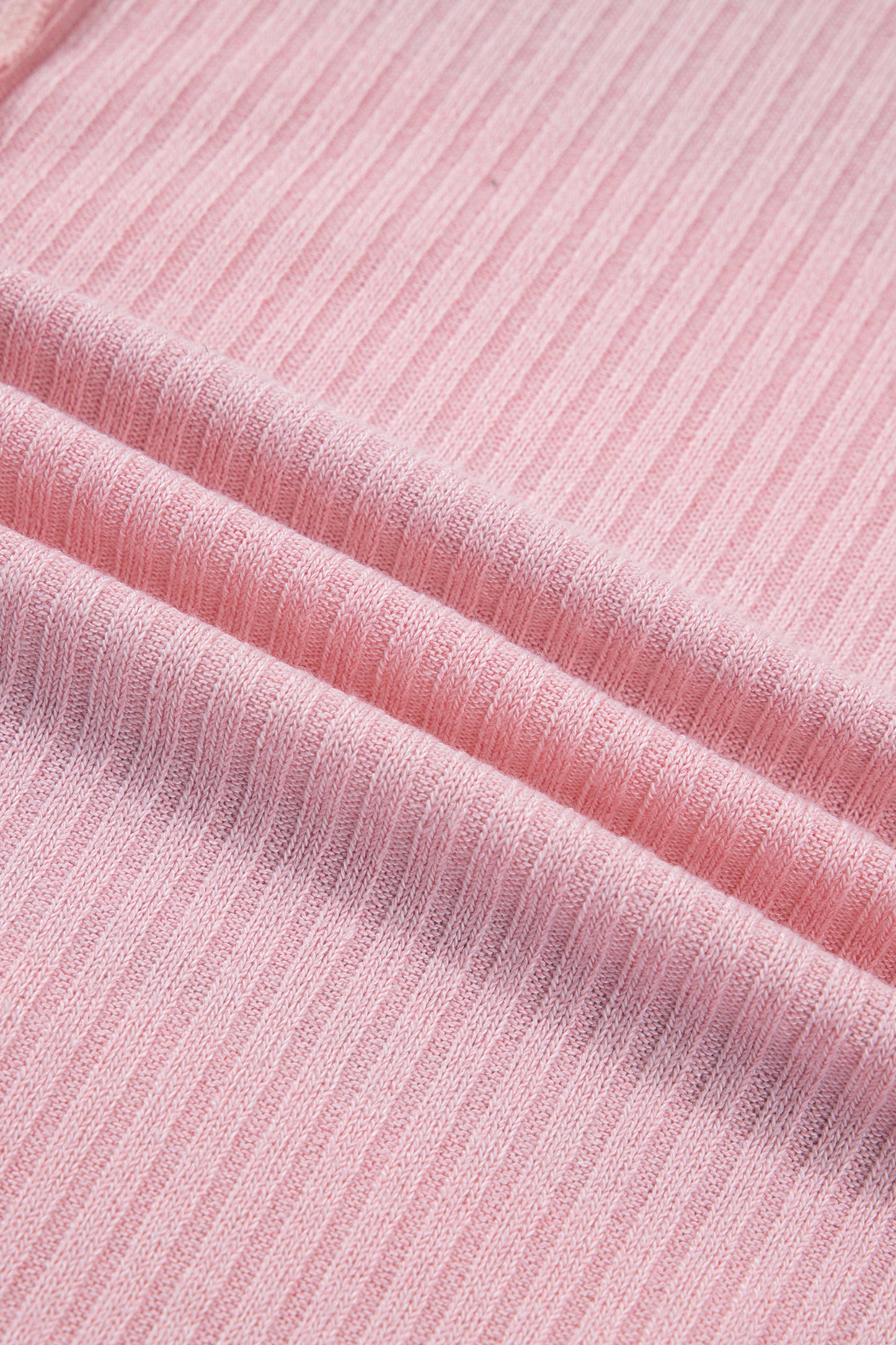 Pink Stripe Exposed Seam Ribbed Patchwork Oversized Tee