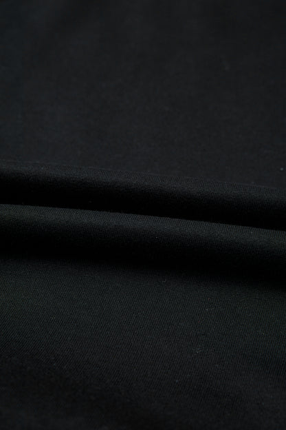 Black Bow Sequin XOXO Letter Graphic Exposed Seam Baggy Sweatshirt