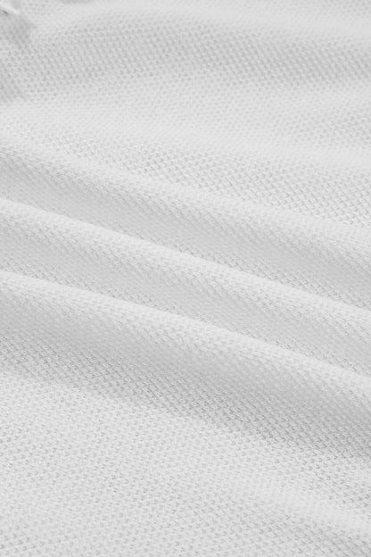 White Tiered Frill Trim A-line Tank Top