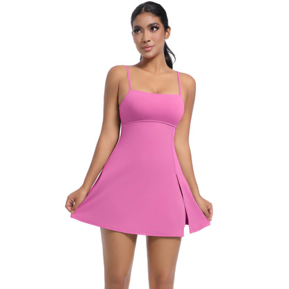 Jumpsuit Tennis Skirt-Calliopsis Pink