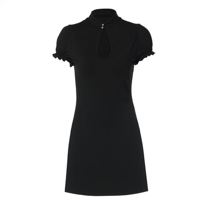 French Sexy Sheath Nightclub Dress Women Spring Sexy Slimming Sexy Short Sleeve