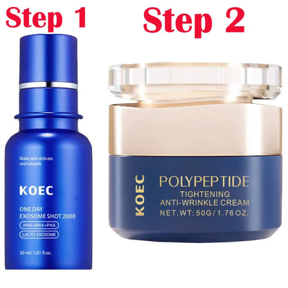 AHA+BHA+PHA Skin Booster Serum & Polypeptide Anti-Wrinkle Cream
