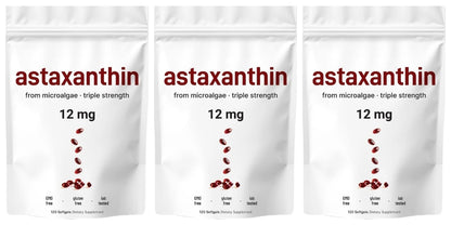 Astaxanthin 12mg Antioxidant Supplement – 120 Softgels