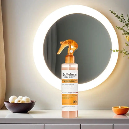 Dr. Melaxin Turmeric Body Spray – Exfoliating & Brightening Skin Mist