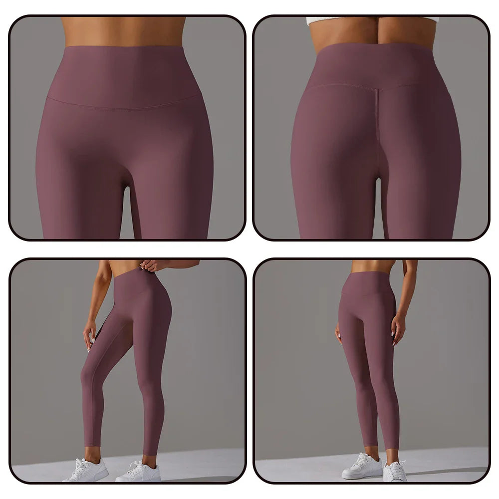 Elastic Waist Push-Up Yoga Leggings