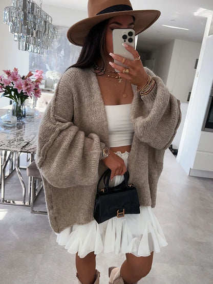 Autumn Winter Casual Knitted Sweater Cardigan