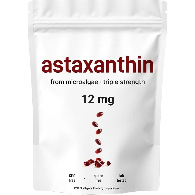 Astaxanthin 12mg Antioxidant Supplement – 120 Softgels