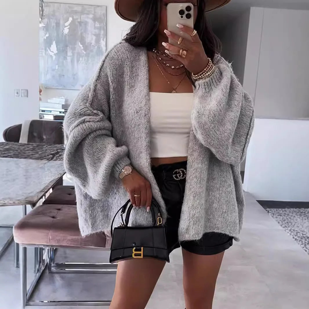 Autumn Winter Casual Knitted Sweater Cardigan