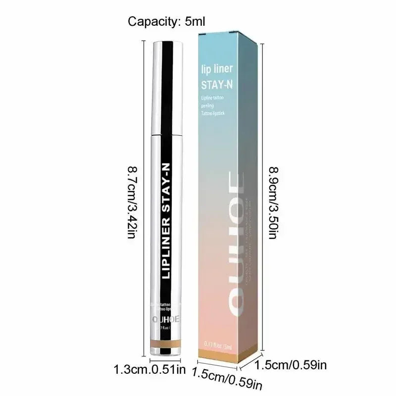 Peel Off Lip Liner – Waterproof, Long-Lasting, Non-Stick, Moisturizing Tear-Off Lip Stain