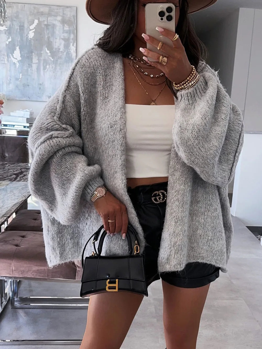 Autumn Winter Casual Knitted Sweater Cardigan
