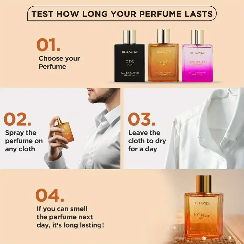 Honey Oud Eau De Parfum Long-Lasting, Alcohol-Free Unisex Fragrance (100ml)