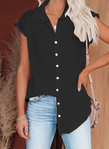 Summer Women's Sleeveless Loose-Fit Shirt