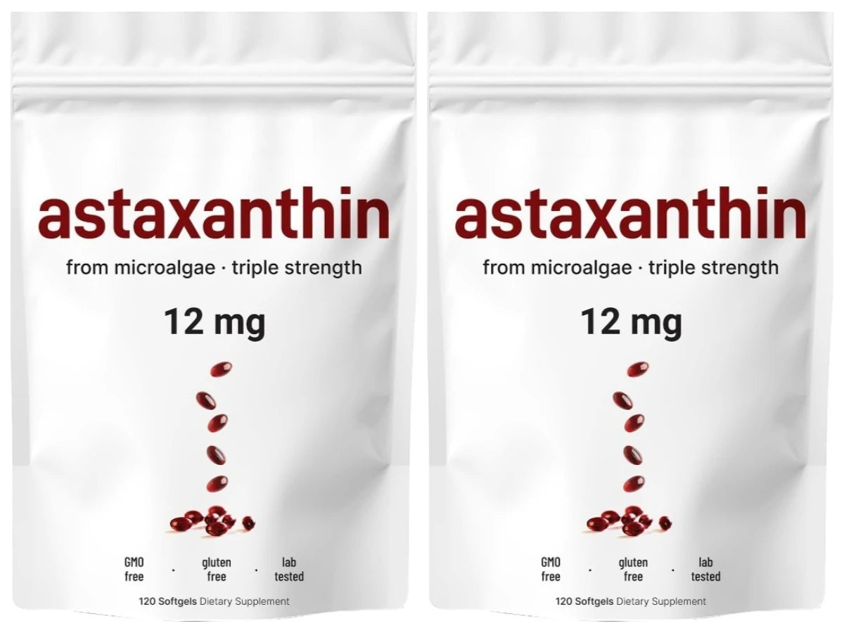 Astaxanthin 12mg Antioxidant Supplement – 120 Softgels