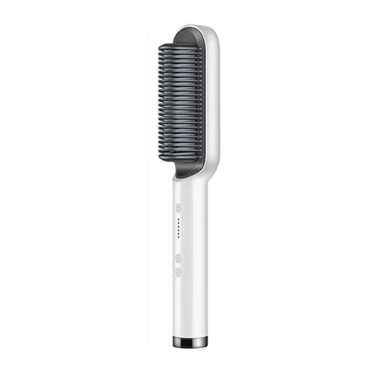 Professional Anti-Scald Hair & Beard Straightener Comb – Quick Heat, Safe Styling