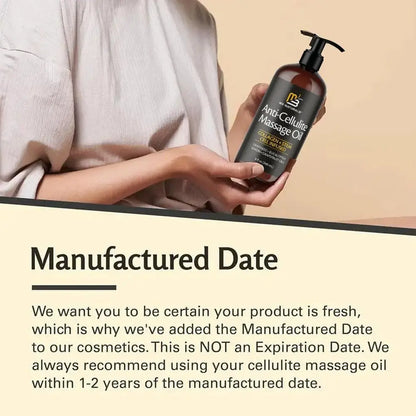 Anti-Cellulite Massage Oil – Hyaluronic Acid Skin Tightening & Firming Body Oil