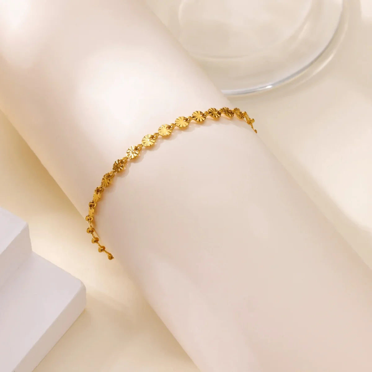 18K Gold Plated Vintage Cuff Bracelet