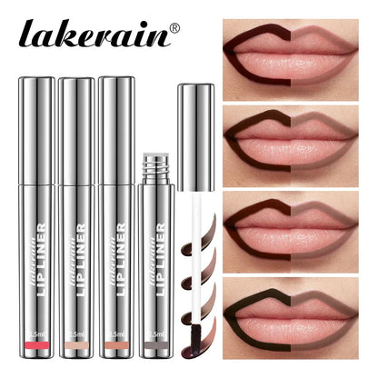 4-Piece Long-Lasting Peel-Off Lip Liner Stain by Lakerain