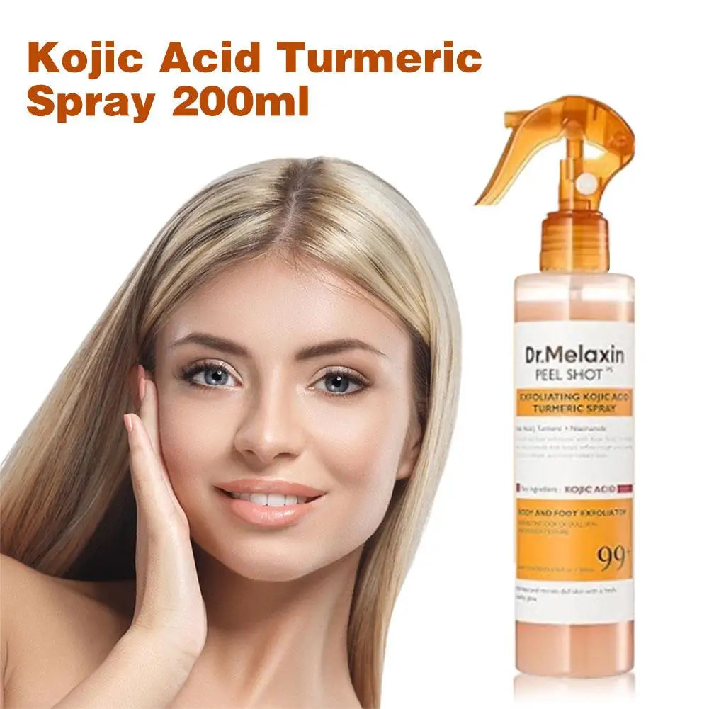 Dr. Melaxin Turmeric Body Spray – Exfoliating & Brightening Skin Mist