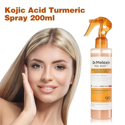 Dr. Melaxin Turmeric Body Spray – Exfoliating & Brightening Skin Mist