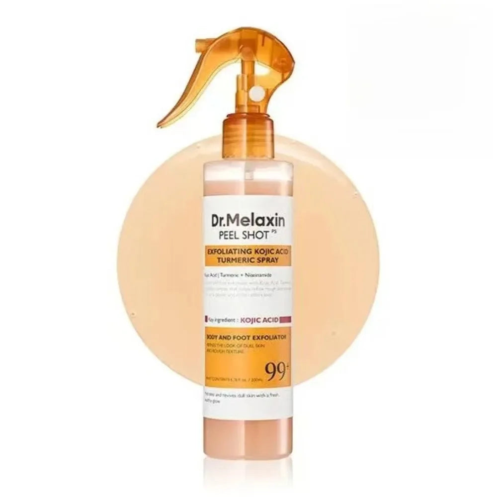 Dr. Melaxin Turmeric Body Spray – Exfoliating & Brightening Skin Mist