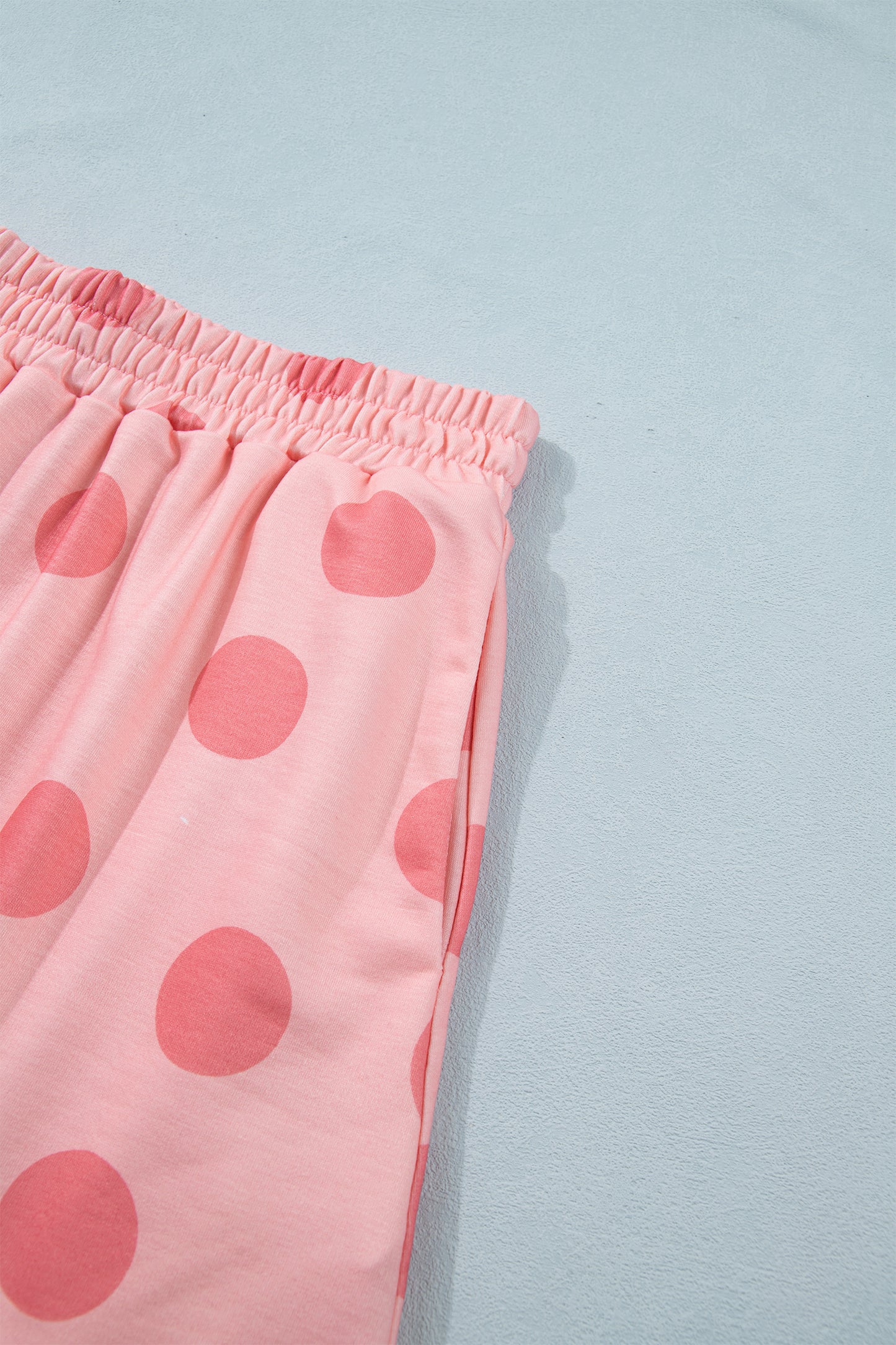 White Polka Dot Short Sleeve Top Casual Skort 2pcs Outfit