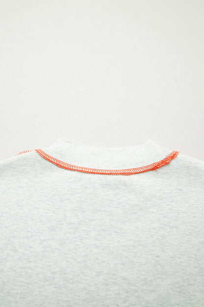 Tillandsia Purple Reversible Contrast-Stitched T-Shirt
