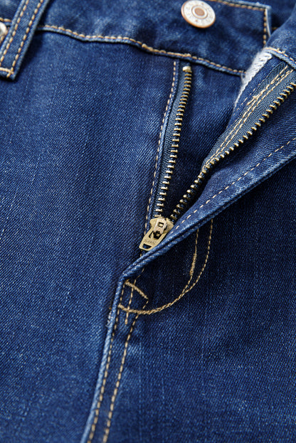 Sail Blue Western Stitch Patched Pocket Bootcut Jeans