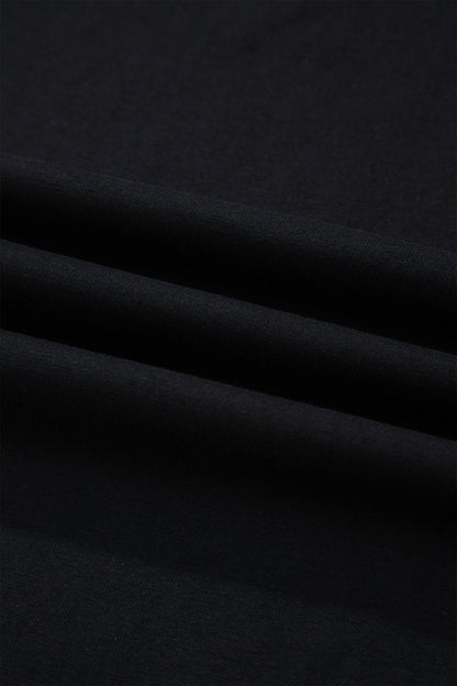 Dark Blue Varsity Striped Short Sleeve Crew Neck T Shirt