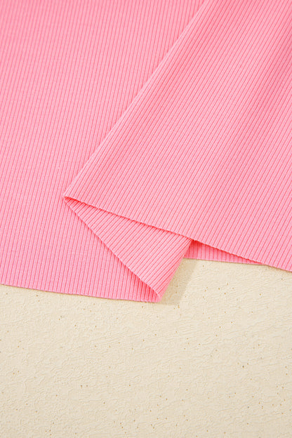 Sachet Pink Slim Tank Top Elastic Waist Mini Skort 2pcs Outfit