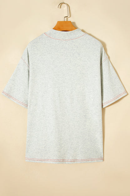 Tillandsia Purple Reversible Contrast-Stitched T-Shirt